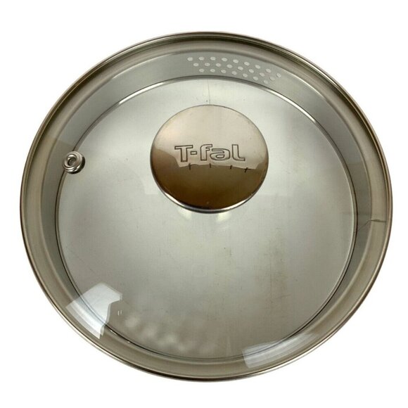T-Fal Tempered Glass Pot Lid Vented Strainer Stainless Steel Handle 7" Diameter - Picture 6 of 7